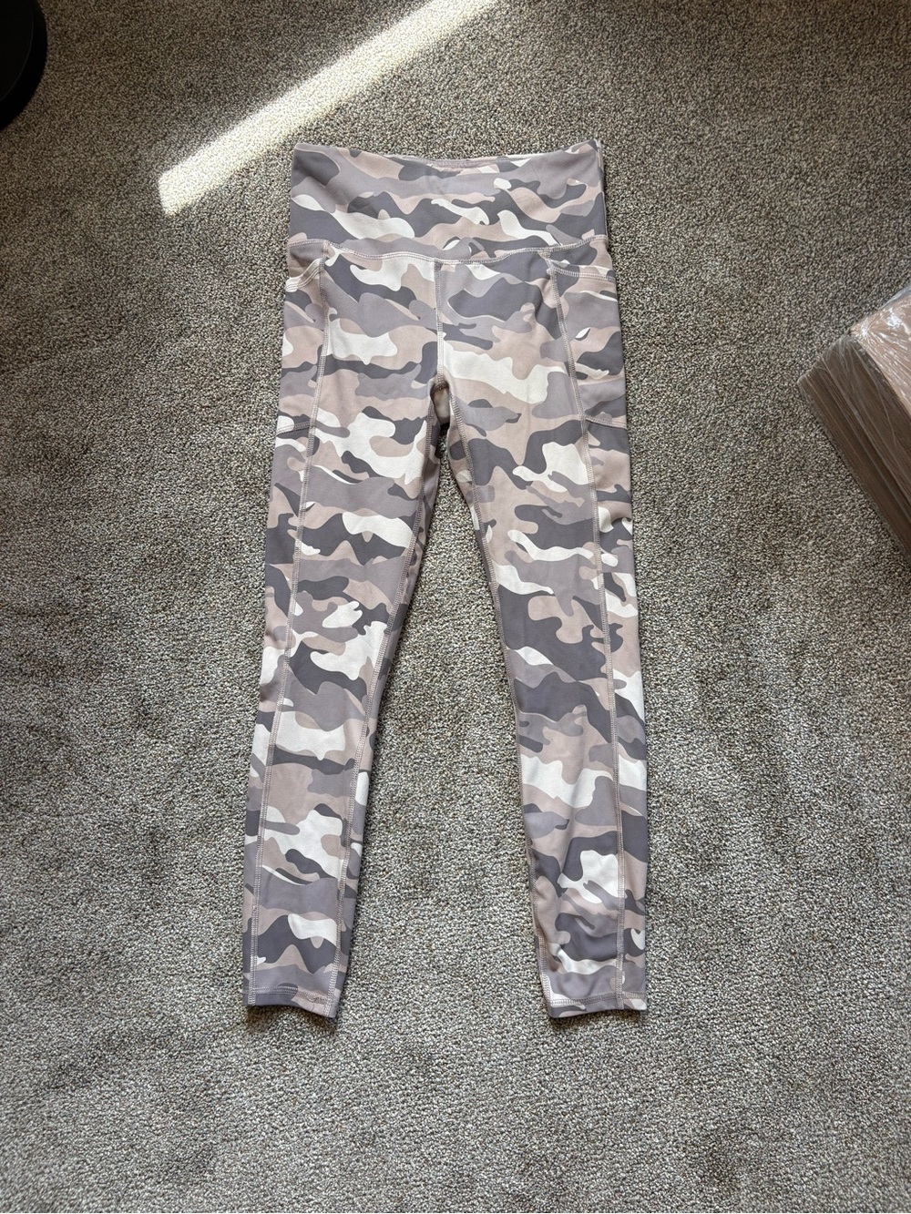 RBX Taupe Camo High-Waist Leggings